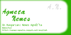 agneta nemes business card